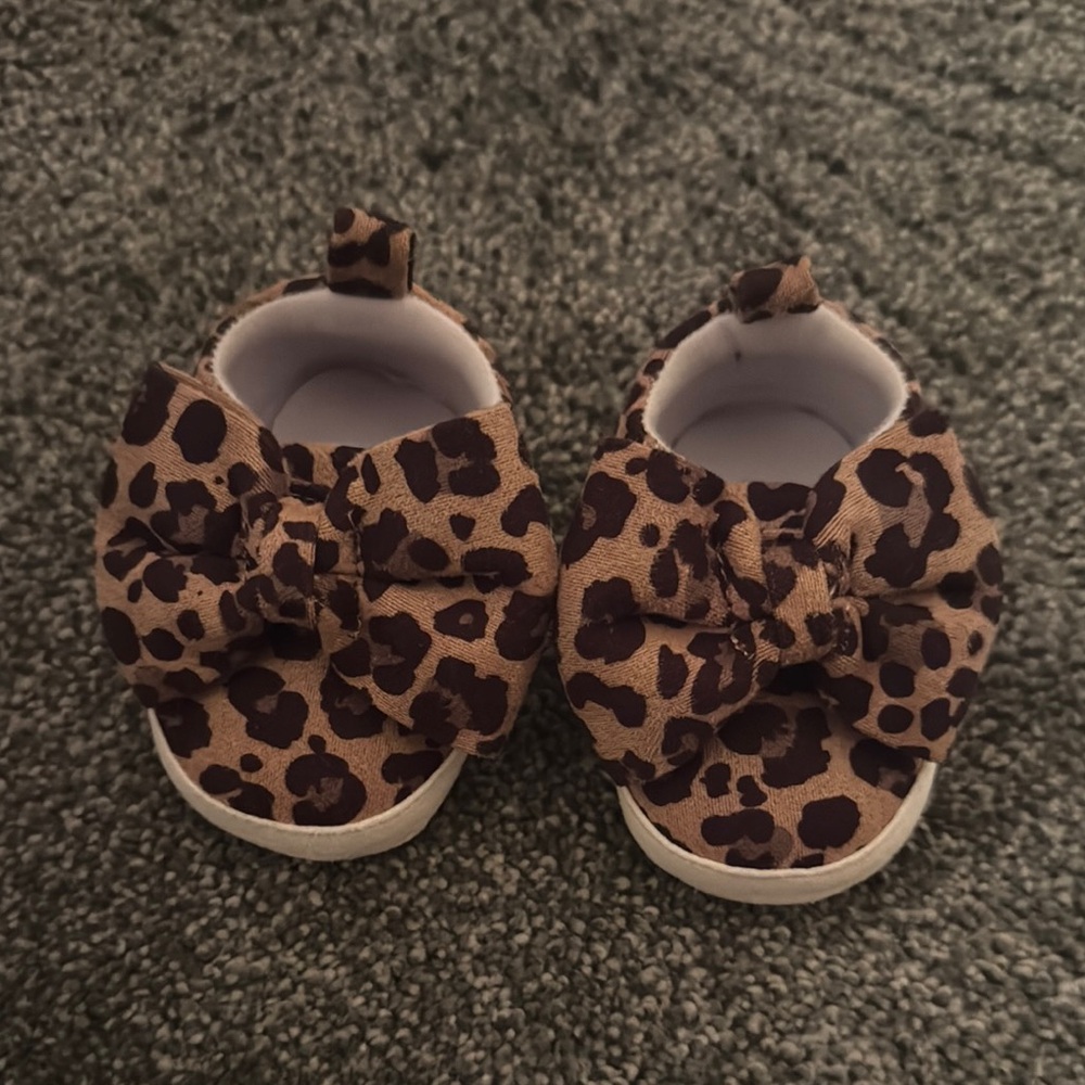 Leopard Print Baby Shoes